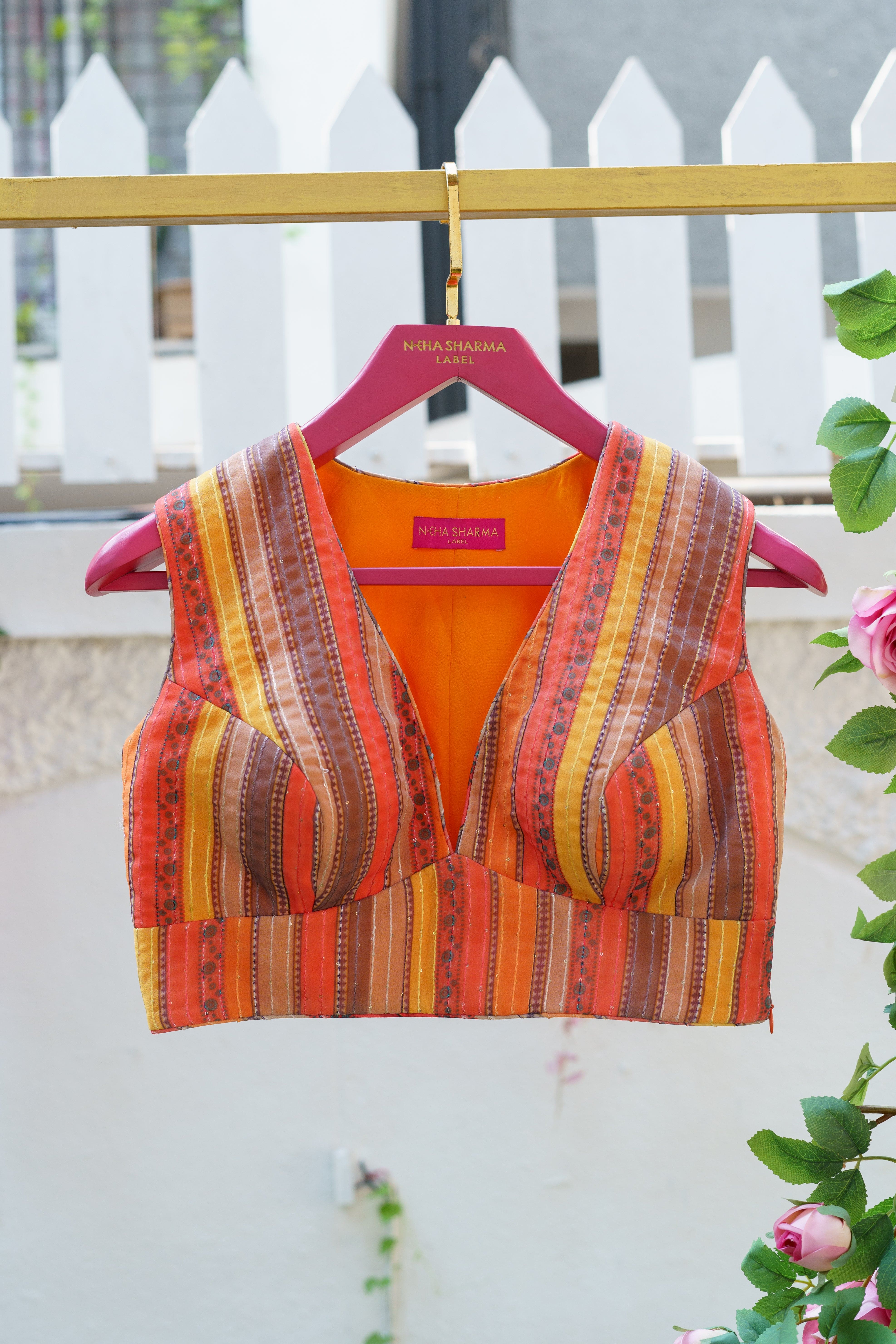 Sunset Spectrum Georgette Blouse